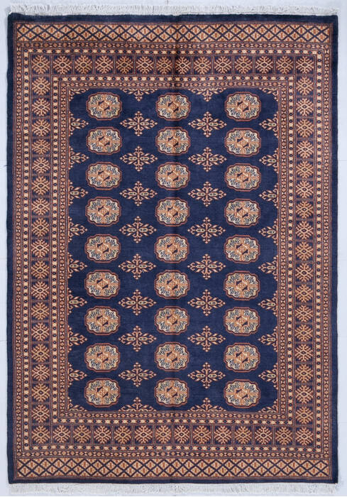 Bokhara Blue Hand Knotted 48 X 67 Area Rug 700-147941 Image 0