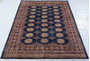 Bokhara Blue Hand Knotted 48 X 67  Area Rug 700-147941 Thumb 1