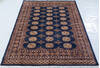 Bokhara Blue Hand Knotted 48 X 67 Area Rug 700-147941 Thumb 1