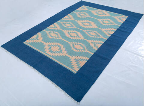 Kilim Blue Hand Knotted 59 X 710 Area Rug 700-147944 Image 2