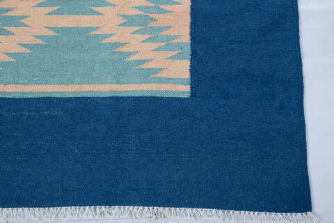 Kilim Blue Hand Knotted 59 X 710 Area Rug 700-147944 Image 4