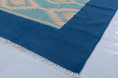 Kilim Blue Hand Knotted 59 X 710 Area Rug 700-147944 Image 5