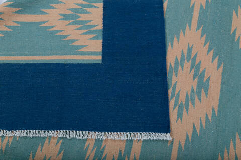 Kilim Blue Hand Knotted 59 X 710 Area Rug 700-147944 Image 6