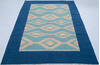 Kilim Blue Hand Knotted 59 X 710 Area Rug 700-147944 Thumb 1