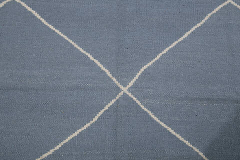 Kilim Grey Hand Knotted 51 X 67 Area Rug 700-147945 Image 2