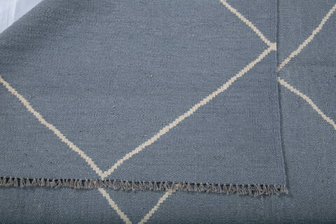 Kilim Grey Hand Knotted 51 X 67 Area Rug 700-147945 Image 5