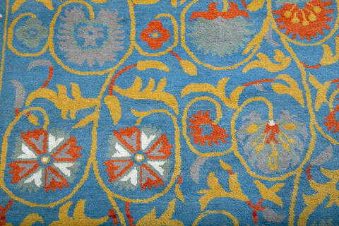Chobi Light Blue Hand Knotted 61 X 90 Area Rug 700-147948 Image 4