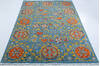 Chobi Light Blue Hand Knotted 61 X 90  Area Rug 700-147948 Thumb 1