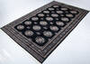 Bokhara Black Hand Knotted 67 X 103  Area Rug 700-147950 Thumb 2