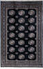 Bokhara Black Hand Knotted 67 X 103  Area Rug 700-147950 Thumb 0