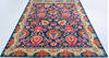 Chobi Blue Hand Knotted 82 X 101  Area Rug 700-147952 Thumb 1