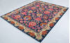 Chobi Blue Hand Knotted 82 X 101  Area Rug 700-147952 Thumb 2