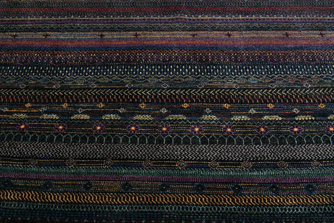 Chobi Black Hand Knotted 81 X 100 Area Rug 700-147954 Image 4