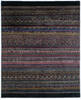 Chobi Black Hand Knotted 81 X 100  Area Rug 700-147954 Thumb 0