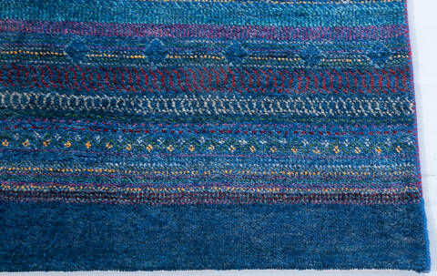 Chobi Blue Hand Knotted 47 X 68 Area Rug 700-147958 Image 3