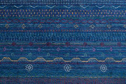 Chobi Blue Hand Knotted 47 X 68 Area Rug 700-147958 Image 4
