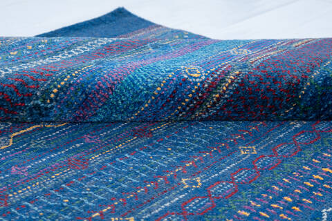 Chobi Blue Hand Knotted 47 X 68 Area Rug 700-147958 Image 5