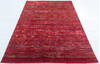 Chobi Red Hand Knotted 52 X 75  Area Rug 700-147959 Thumb 1
