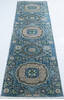Chobi Grey Runner Hand Knotted 211 X 910 Area Rug 700-147962 Thumb 1