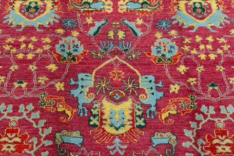 Chobi Red Hand Knotted 60 X 91 Area Rug 700-147964 Image 4