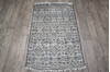 Geometric Grey Runner Hand Knotted 26 X 41  Area Rug 905-147970 Thumb 5