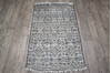 Geometric Grey Runner Hand Knotted 26 X 41 Area Rug 905-147970 Thumb 5