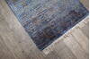 Geometric Blue Runner Hand Knotted 26 X 40  Area Rug 905-147971 Thumb 2