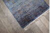 Geometric Blue Runner Hand Knotted 26 X 40 Area Rug 905-147971 Thumb 2
