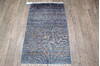 Geometric Blue Runner Hand Knotted 26 X 40 Area Rug 905-147971 Thumb 4