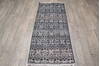 Geometric Black Runner Hand Knotted 26 X 60  Area Rug 905-147973 Thumb 6