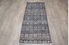 Geometric Black Runner Hand Knotted 26 X 60 Area Rug 905-147973 Thumb 6
