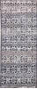Geometric Black Runner Hand Knotted 26 X 60 Area Rug 905-147973 Thumb 0