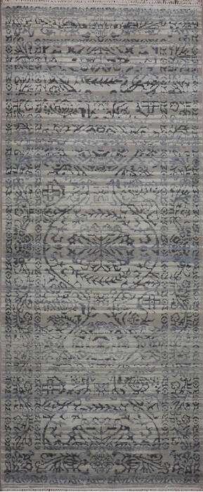 Jaipur Grey Runner Hand Knotted 27 X 62 Area Rug 905-147975 Image 0