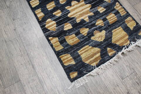 Jaipur Black Runner Hand Knotted 26 X 910 Area Rug 905-147976 Image 5