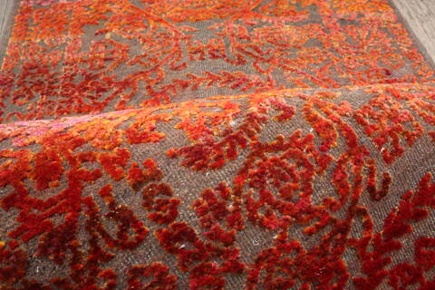 Jaipur Red Runner Hand Knotted 26 X 60 Area Rug 905-147980 Image 5