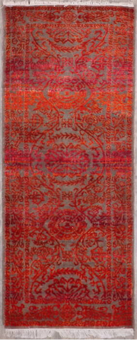 Jaipur Red Runner Hand Knotted 26 X 60 Area Rug 905-147980 Image 0