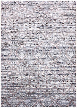 Indian Jaipur Blue Rectangle 6x9 ft Wool and Viscose Carpet 147983