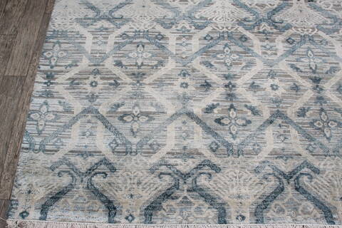 Jaipur Grey Square Hand Knotted 80 X 81 Area Rug 905-147986 Image 2