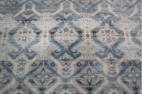 Jaipur Grey Square Hand Knotted 80 X 81 Area Rug 905-147986 Image 4