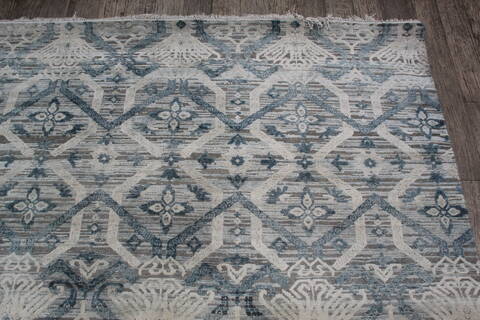 Jaipur Grey Square Hand Knotted 80 X 81 Area Rug 905-147986 Image 6