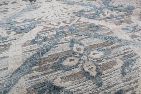 Jaipur Grey Square Hand Knotted 80 X 81 Area Rug 905-147986 Image 7