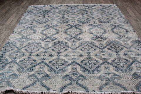 Jaipur Grey Square Hand Knotted 80 X 81 Area Rug 905-147986 Image 8