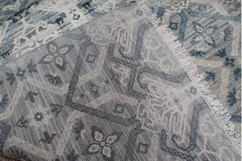 Jaipur Grey Square Hand Knotted 80 X 81 Area Rug 905-147986 Image 9