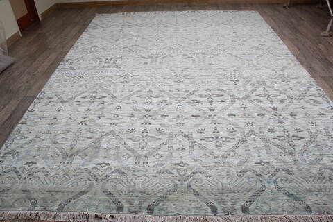 Jaipur Light Blue Hand Knotted 811 X 123 Area Rug 905-147987 Image 1