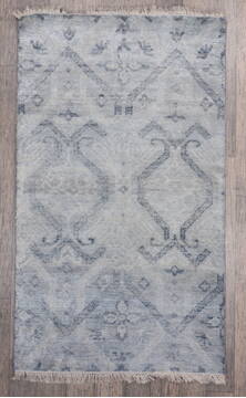 Jaipur Light Blue Hand Knotted 3'0" X 5'0"  Area Rug 905-147991