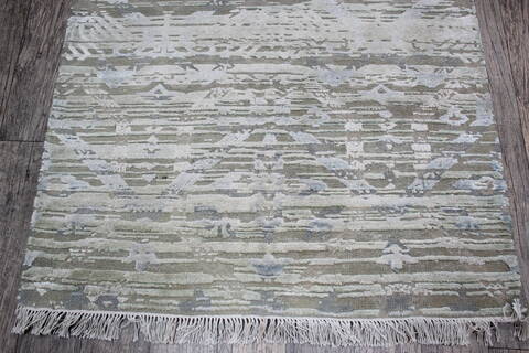 Jaipur Grey Hand Knotted 30 X 50 Area Rug 905-147992 Image 2