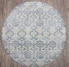 Jaipur Grey Round Hand Knotted 80 X 80  Area Rug 905-147993 Thumb 0