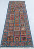 Chobi Blue Runner Hand Knotted 26 X 84  Area Rug 700-148000 Thumb 1