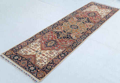 Chobi Red Runner Hand Knotted 25 X 81 Area Rug 700-148001 Image 2