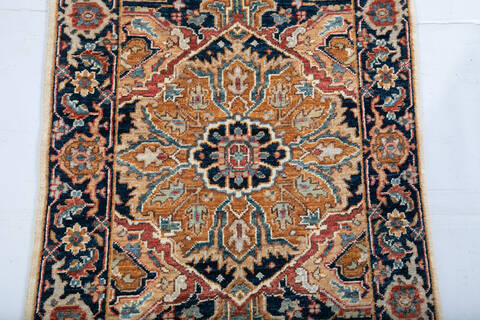Chobi Red Runner Hand Knotted 25 X 81 Area Rug 700-148001 Image 4